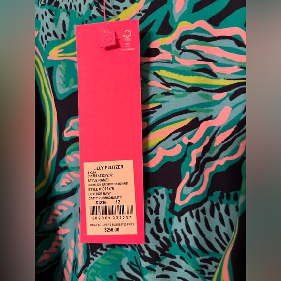 NWT Size 12 Juney elbow sleeve midi Lilly Pulitzer dress - Picture 4 of 5